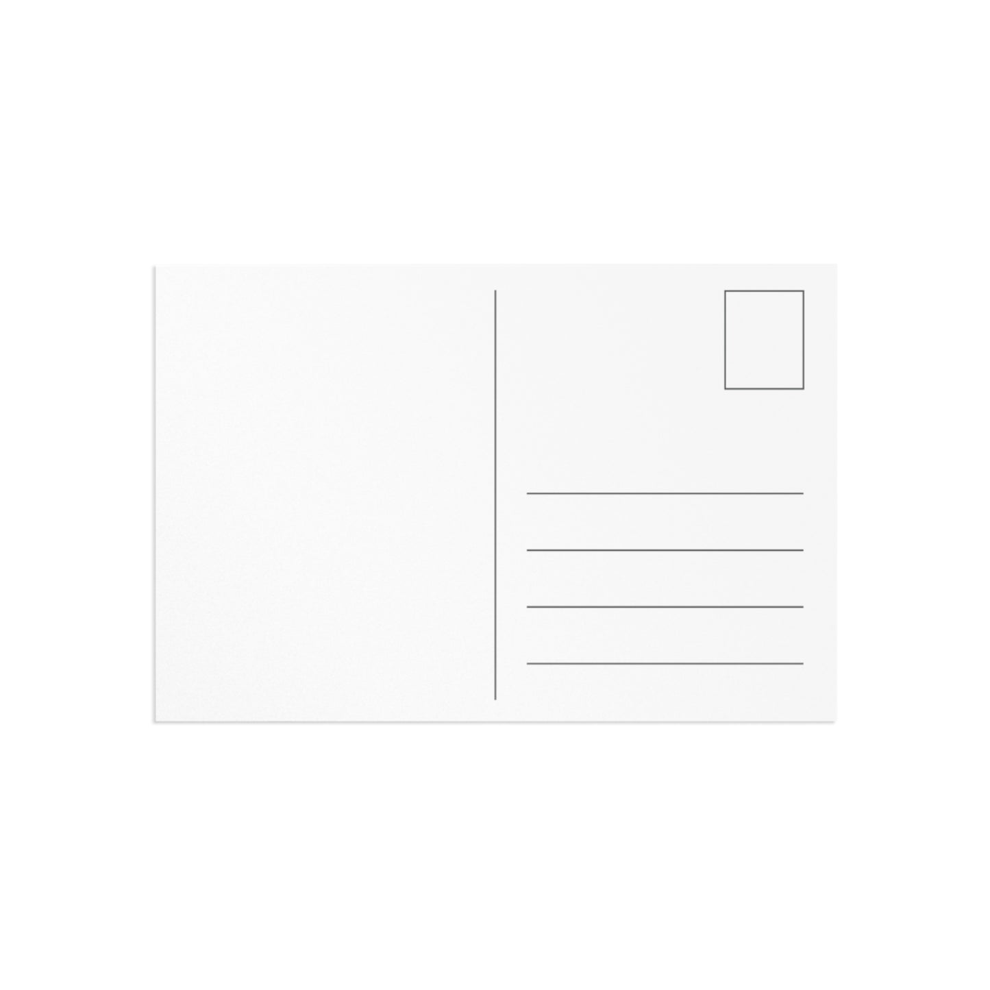 Backside of a postcardd