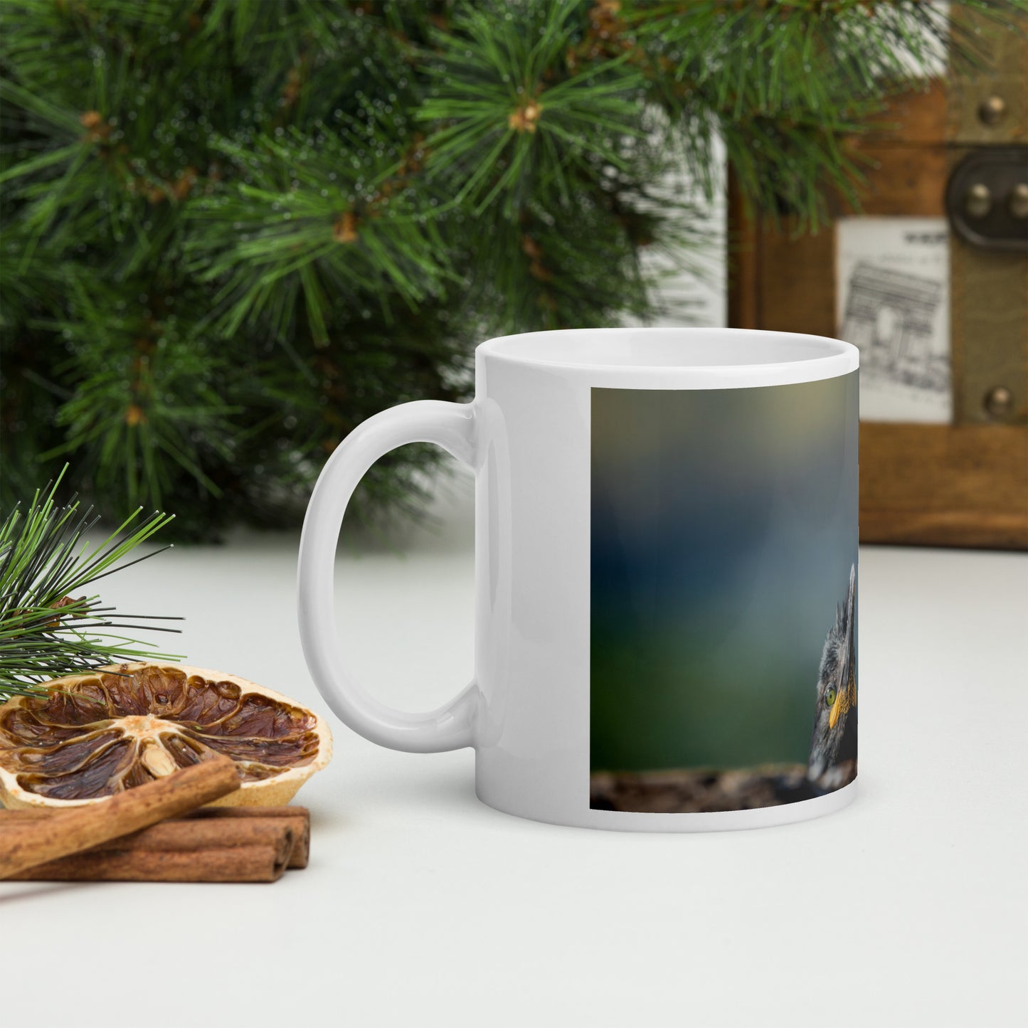 Left side view of the shag mug