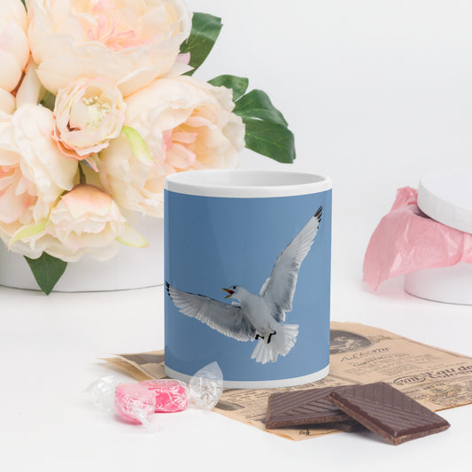 Kittiwake | White glossy mug