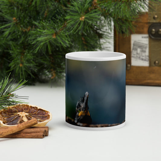 European Shag | White glossy mug